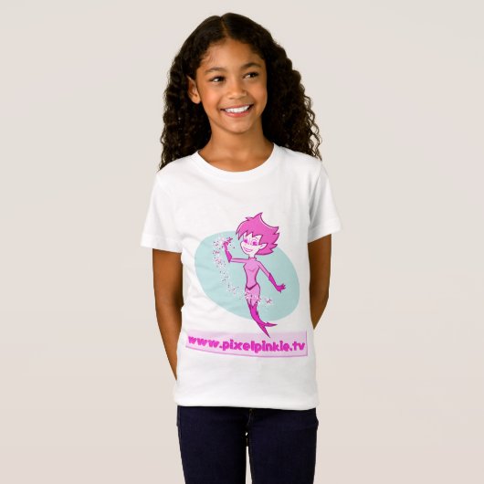 Pixel Pinkie Magic T-shirt (Voorkant volledig)