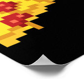 Pixel Pizza 80s Videogame Retro 8-bit Halloween C Poster (Hoek)