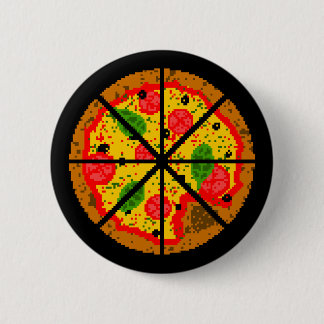 Pixel Pizza Ronde Button 5,7 Cm