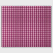 Pixel Plaid_Magenta-Black Cadeaupapier (Vlak)
