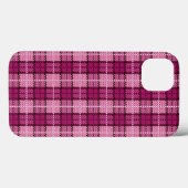 Pixel Plaid_Magenta-Black Case-Mate iPhone Case (Achterkant (horizontaal))