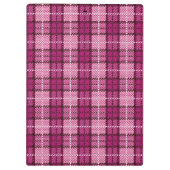 Pixel Plaid_Magenta-Black Klembord (Achterkant)