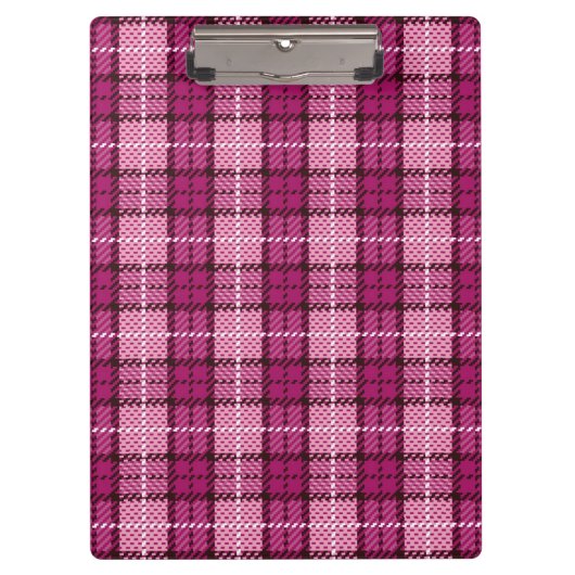 Pixel Plaid_Magenta-Black Klembord (Voorkant)