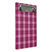 Pixel Plaid_Magenta-Black Mini Klembord (Schuin)