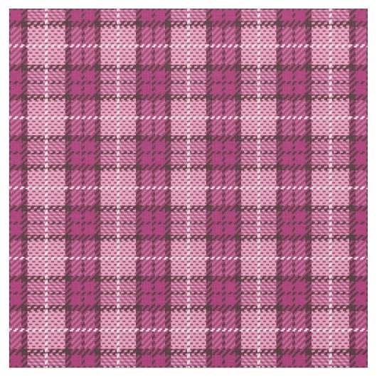 Pixel Plaid_Magenta-Black Stof (Close Up)