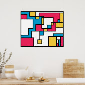 Pixel-Plasticisme poster (Keuken)