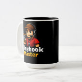 Pixel Playbook Master Tweekleurige Koffiemok (Voorkant links)