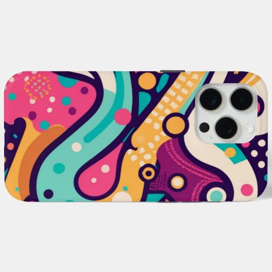 Pixel Pop Art: Retro Pixelated iPhone / iPad Case (Achterkant (horizontaal))