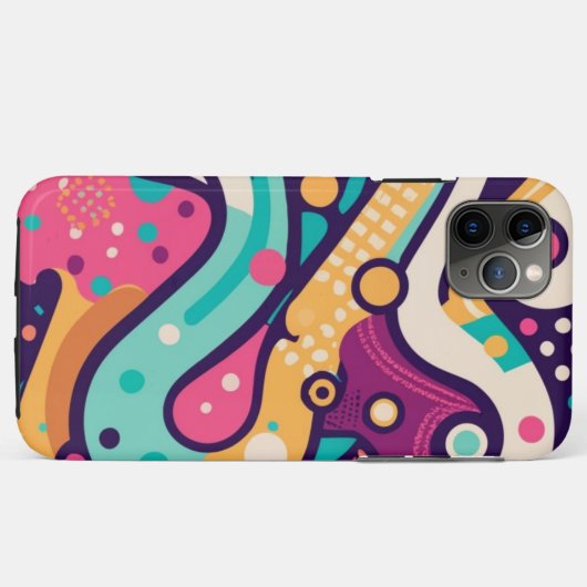 Pixel Pop Art: Retro Pixelated iPhone / iPad Case (Achterkant (horizontaal))