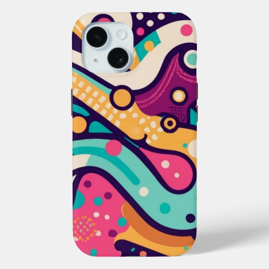 Pixel Pop Art: Retro Pixelated iPhone / iPad Case (Achterkant)