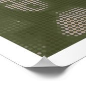 Pixel popart: Da Vinci's Mona Lisa (La Gioconda) Poster (Hoek)