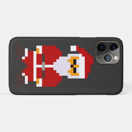 Pixel Pose Kerstman Case-Mate iPhone Case (Achterkant (horizontaal))