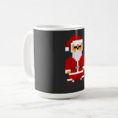 Pixel Pose Kerstman Koffiemok (Voorkant links)