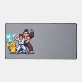 Pixel Power Trio Desk Mat - Gaming Legends
