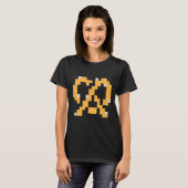 Pixel Pretzel 80s Video Game Easy Halloween Group  T-shirt (Voorkant volledig)