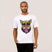 Pixel Pride: De American Bully T-shirt (Voorkant volledig)