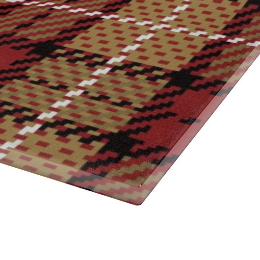 Pixel Pset in Red en Gold Snijplank (Hoek)