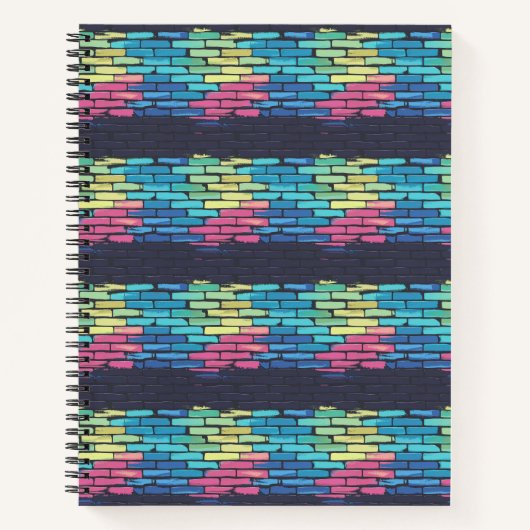 Pixel Punk: Neon Mortar Muiterij Notitieboek (Voorkant)