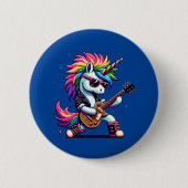 Pixel Punk Rock Eenhoorn Ronde Button 5,7 Cm (Voorkant)
