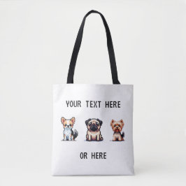 Pixel Pup Canvas tas