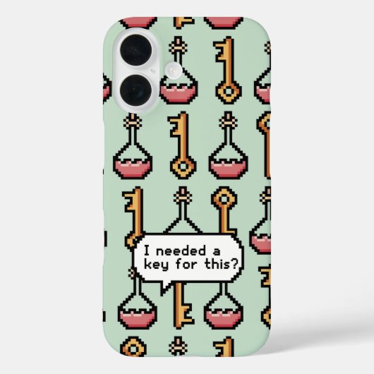 Pixel Quest – Sleutel en drankje Case-Mate iPhone Case (Achterkant)