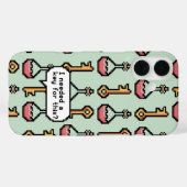 Pixel Quest – Sleutel en drankje Case-Mate iPhone Case (Achterkant (horizontaal))