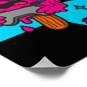 Pixel Rage Gamer Ijslolly Grappig Smeltend Ijs  Poster (Hoek)