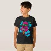 Pixel Rage Gamer Popsicle Funny Melting Ice Cream  T-shirt (Voorkant volledig)
