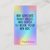 Pixel Rainbow Achtergrond Visitekaartje (Voorkant)