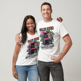 Pixel Rawr-cade Rampage: The T-Rex Reboot T-shirt