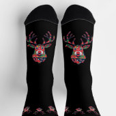 Pixel Reindeer Ugly Sweater Christmas Socks Sokken (Top)