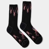 Pixel Reindeer Ugly Sweater Christmas Socks Sokken (Rechts)