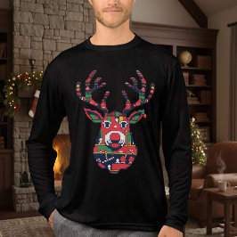 Pixel Rendier Lelijk T-shirt Kersttrui