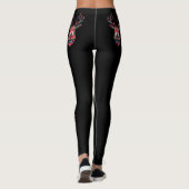 Pixel Rendier Lelijke Trui Kerst Leggings (Achterkant)
