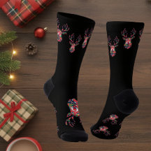 Pixel Rendier Lelijke Trui Kerst Soks
