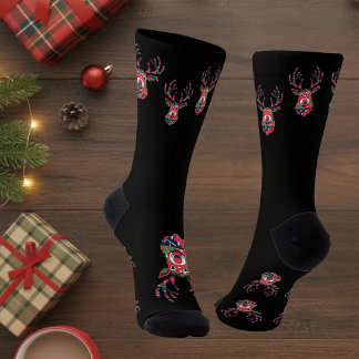 Pixel Rendier Lelijke Trui Kerst Soks Sokken