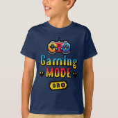 Pixel Retro Gaming Modus T-shirt (Voorkant)