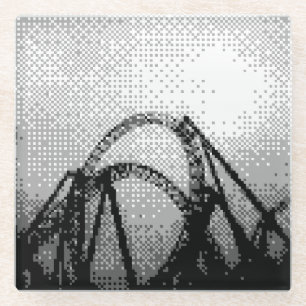 pixel ride glass-onderzetter glazen onderzetter