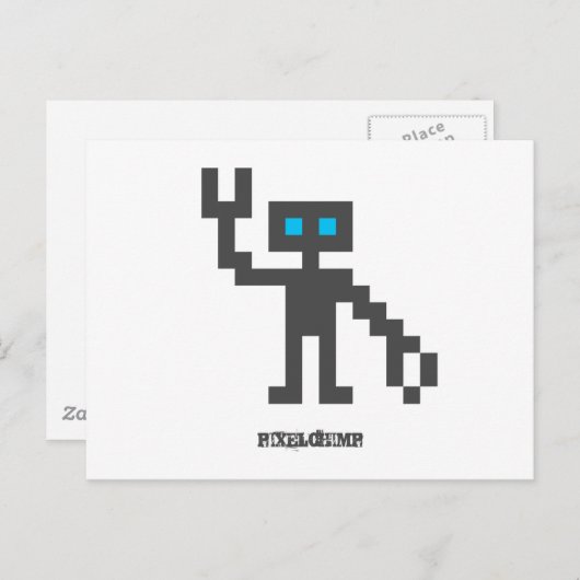 Pixel_Robot Briefkaart (Voorkant / Achterkant)