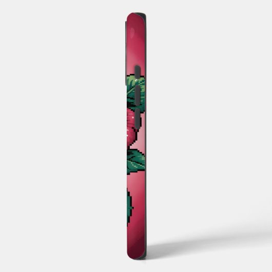 Pixel Roos – Retro Bloemkunst Case-Mate iPhone Case (Achterkant / Links)