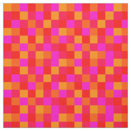 Pixel Rot Orange Pink Farben Pattern Stof