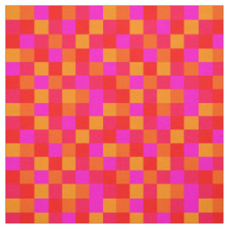 Pixel Rot Orange Pink Farben Pattern Stof