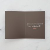 Pixel Roze & Bruine Kat Cake Gamer Verjaardag Kaart (Binnen)