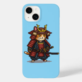 Pixel Samurai Cat Case-Mate iPhone 14 Hoesje