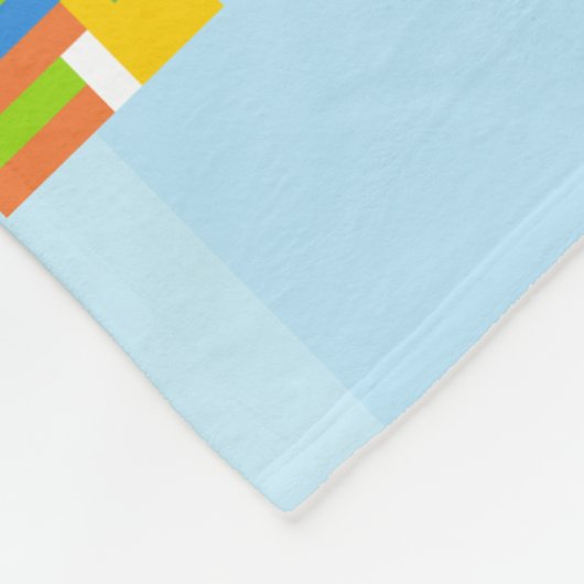 Pixel Sesame Street Characters | Jouw namen toevoe Fleece Deken (Hoek)