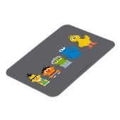 Pixel Sesame Street Characters Magneet (Linkerzijde)