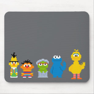 Pixel Sesame Street Characters Muismat