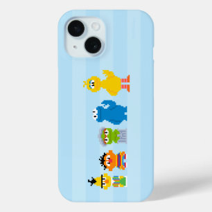 Pixel Sesamstraat-personages iPhone 15 Case