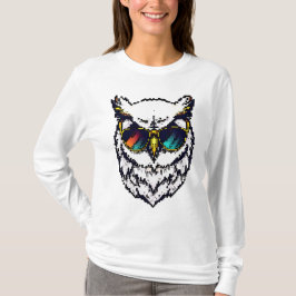 Pixel Snowy Owl T-shirt