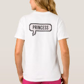 Pixel Speech Bubble Princess Esthetisch Ontwerp T-shirt (Achterkant)